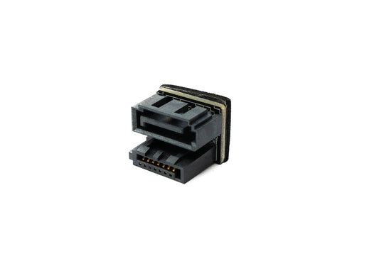 SYSTEM-S SATA adapter 7-pin female to male cable 180° U-turn angle for mainboard SSD HDD