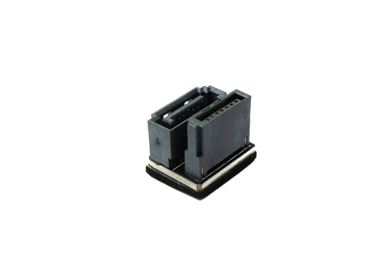SYSTEM-S SATA adapter 7-pin female to male cable 180° U-turn angle for mainboard SSD HDD