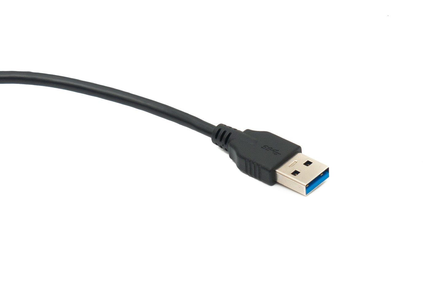 SYSTEM-S USB 3.0 snúra 40 cm Tegund A karlkyns í karlkyns Rétt hornrétt 5 Gbit/s Svart