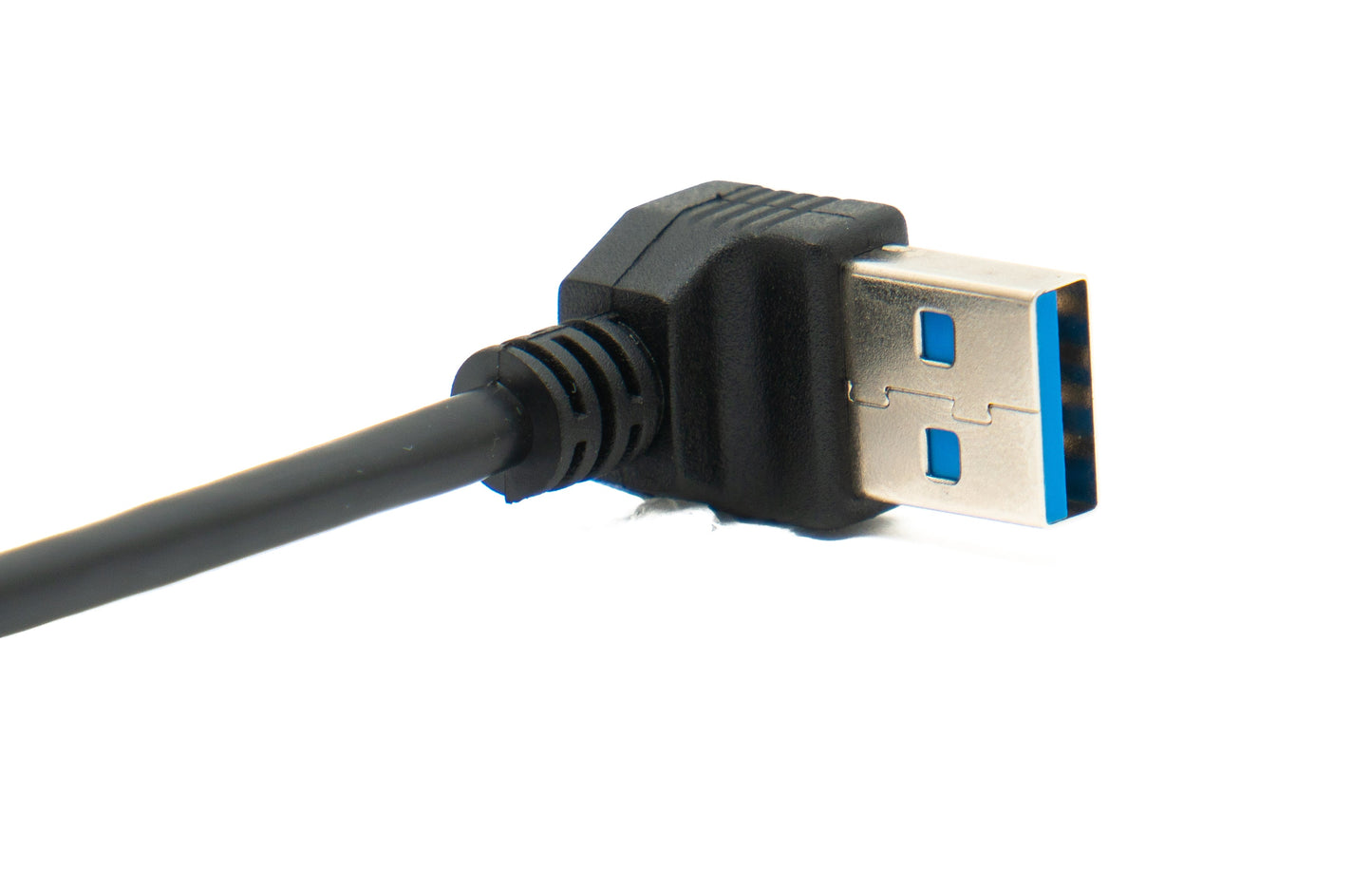 SYSTEM-S USB 3.0 snúra 40 cm Tegund A karlkyns í karlkyns niðurhallað 5 Gbit/s svart