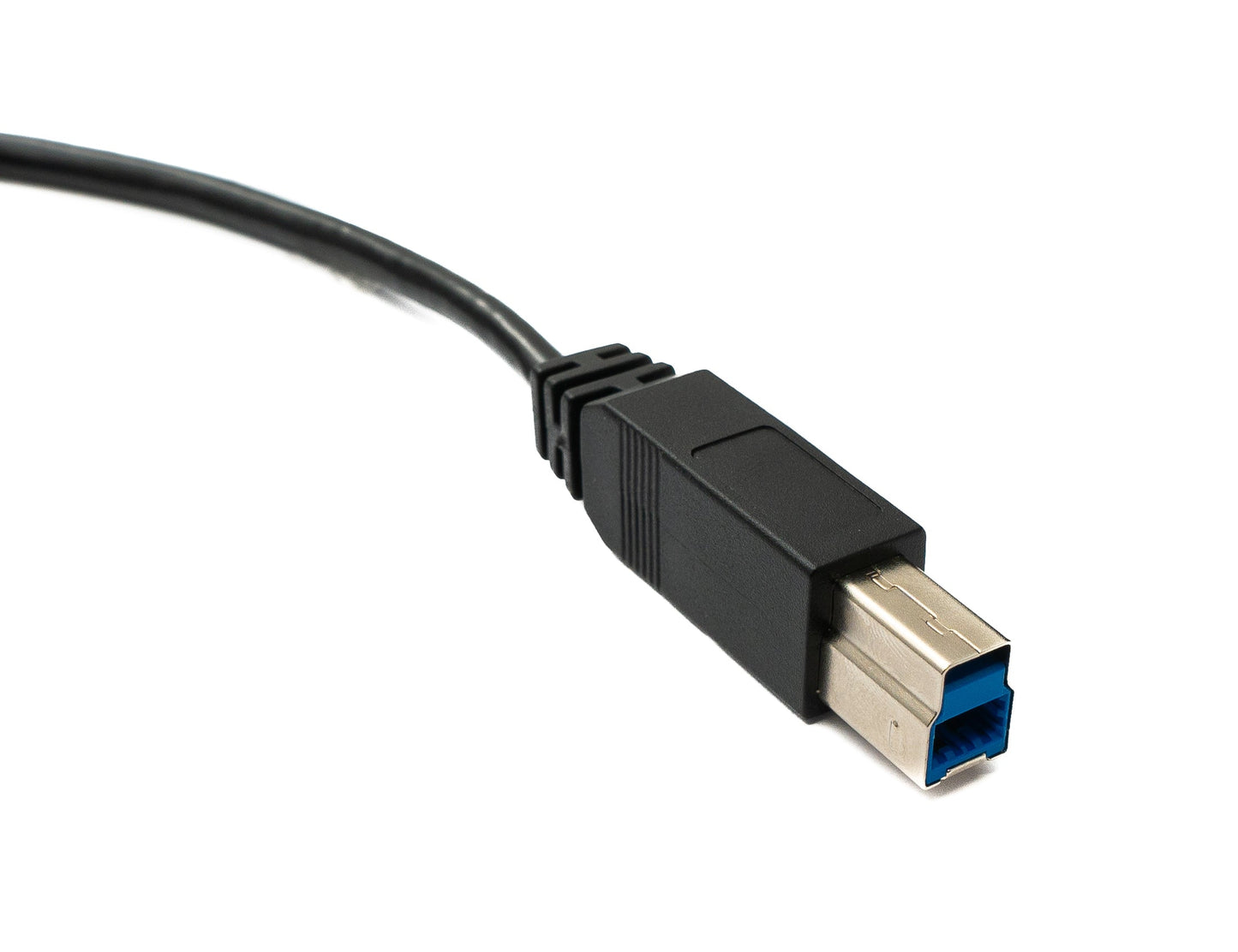 SYSTEM-S USB 3.0 snúra 50 cm Micro B kvenkyns í 3.0 Tegund B karlkyns spjaldfestingarsnúra 5 Gbit/s 100W