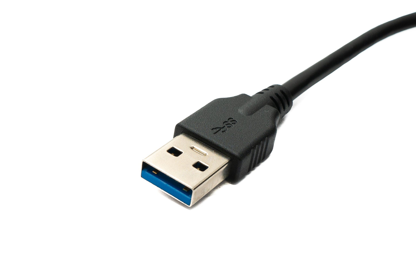 SYSTEM-S USB 3.0 Kabel 50 cm Micro B Buchse zu 3.0 Typ A Stecker Panel Mount Schraube 5 Gbit/s 100W