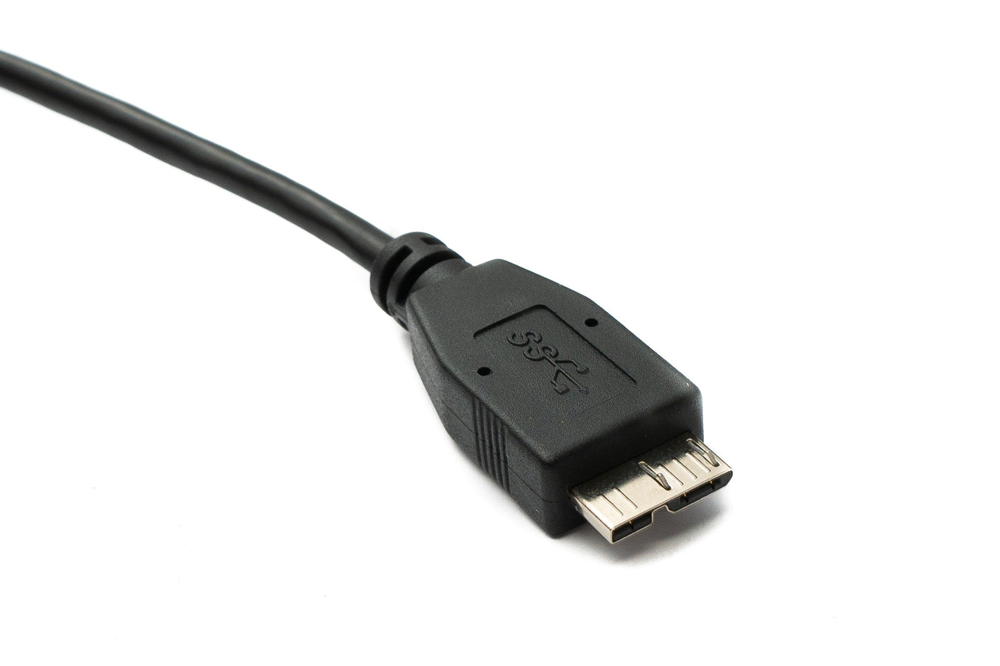 SYSTEM-S USB 3.0 snúra 50 cm Micro B kvenkyns í karlkyns skrúfutengi fyrir spjaldfestingu 5 Gbit/s 100W