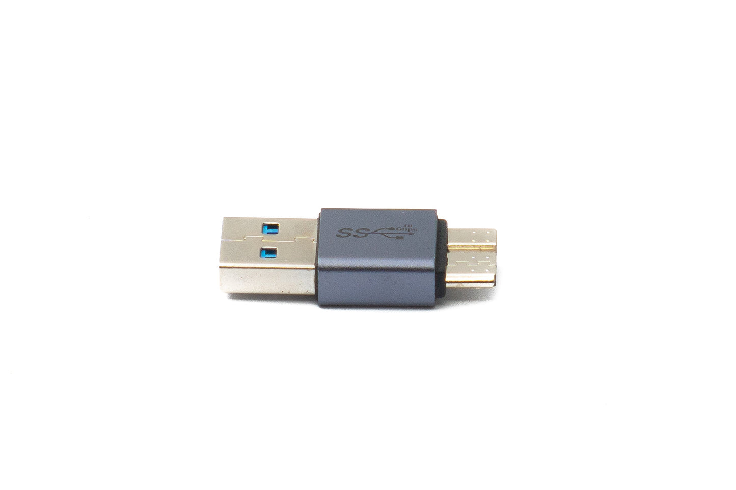 SYSTEM-S USB 3.0 Adapter Typ A Stecker zu Micro B Stecker unidirektional Kabel 5 Gbit/s 100W