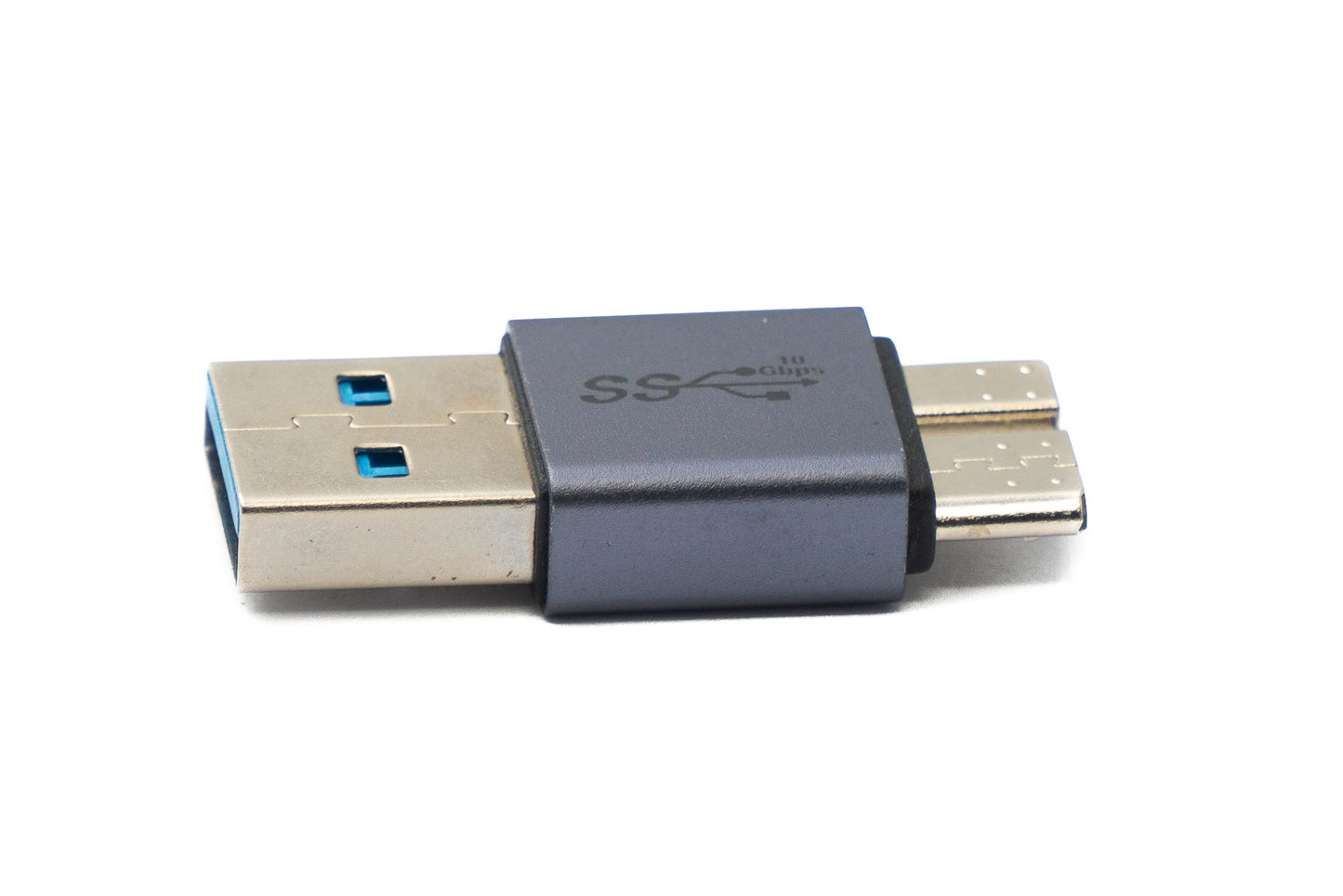 SYSTEM-S USB 3.0 Adapter Typ A Stecker zu Micro B Stecker unidirektional Kabel 5 Gbit/s 100W
