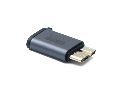 SYSTEM-S USB 3.1 adapter type C female to 3.0 Micro B male unidirectional cable 5 Gbit/s 100W