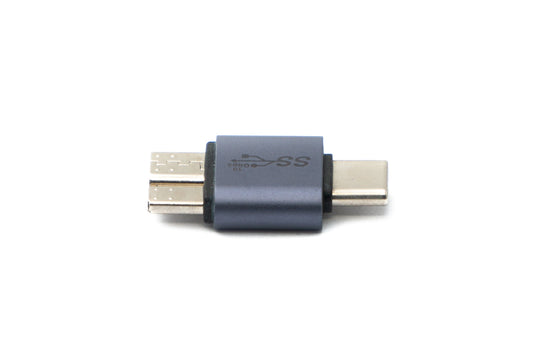 SYSTEM-S USB 3.1 millistykki af gerðinni C karlkyns í 3.0 Micro B karlkyns einátta snúra 5 Gbit/s 100W