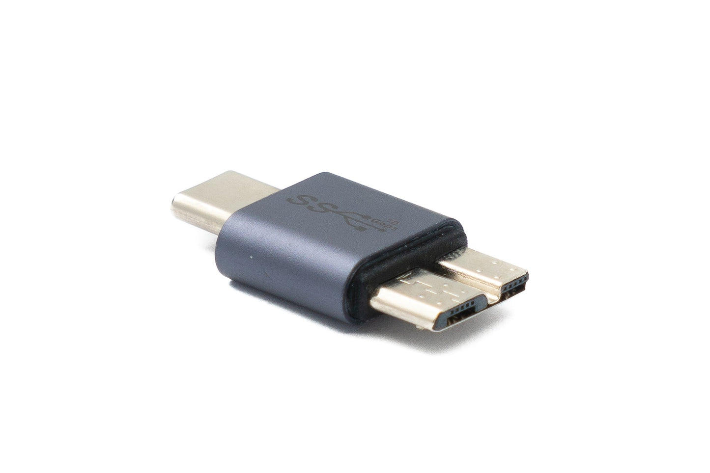 SYSTEM-S USB 3.1 millistykki af gerðinni C karlkyns í 3.0 Micro B karlkyns einátta snúra 5 Gbit/s 100W