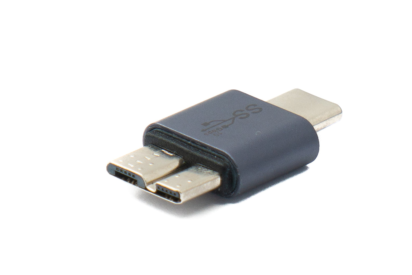 SYSTEM-S USB 3.1 millistykki af gerðinni C karlkyns í 3.0 Micro B karlkyns einátta snúra 5 Gbit/s 100W