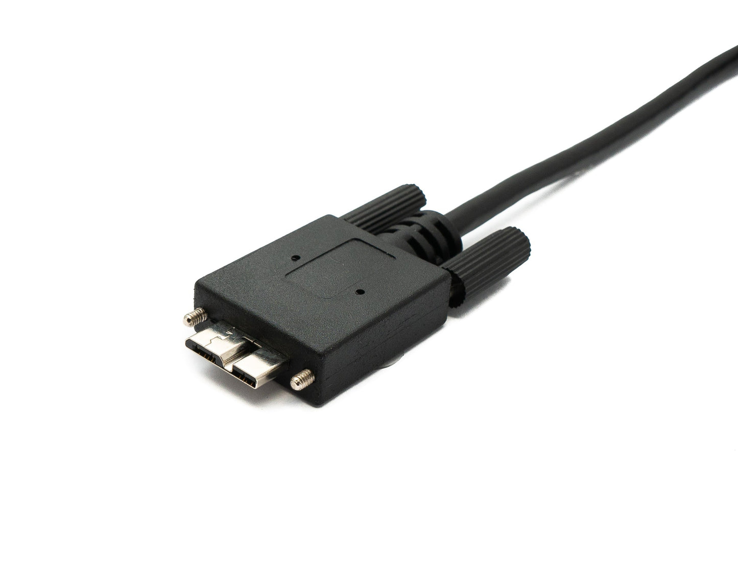 SYSTEM-S USB 3.0 snúra 100 cm Micro B tengi í 3.1 Type C tengi fyrir spjaldfestingu með skrúfu, 5 Gbit/s 100W