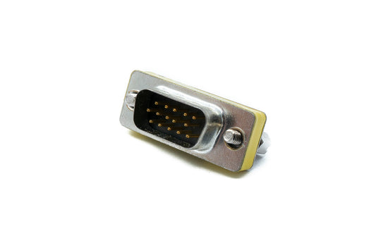 SYSTEM-S D Sub15 Adapter 15 Pin Male to Female DB15 Cable in Gray