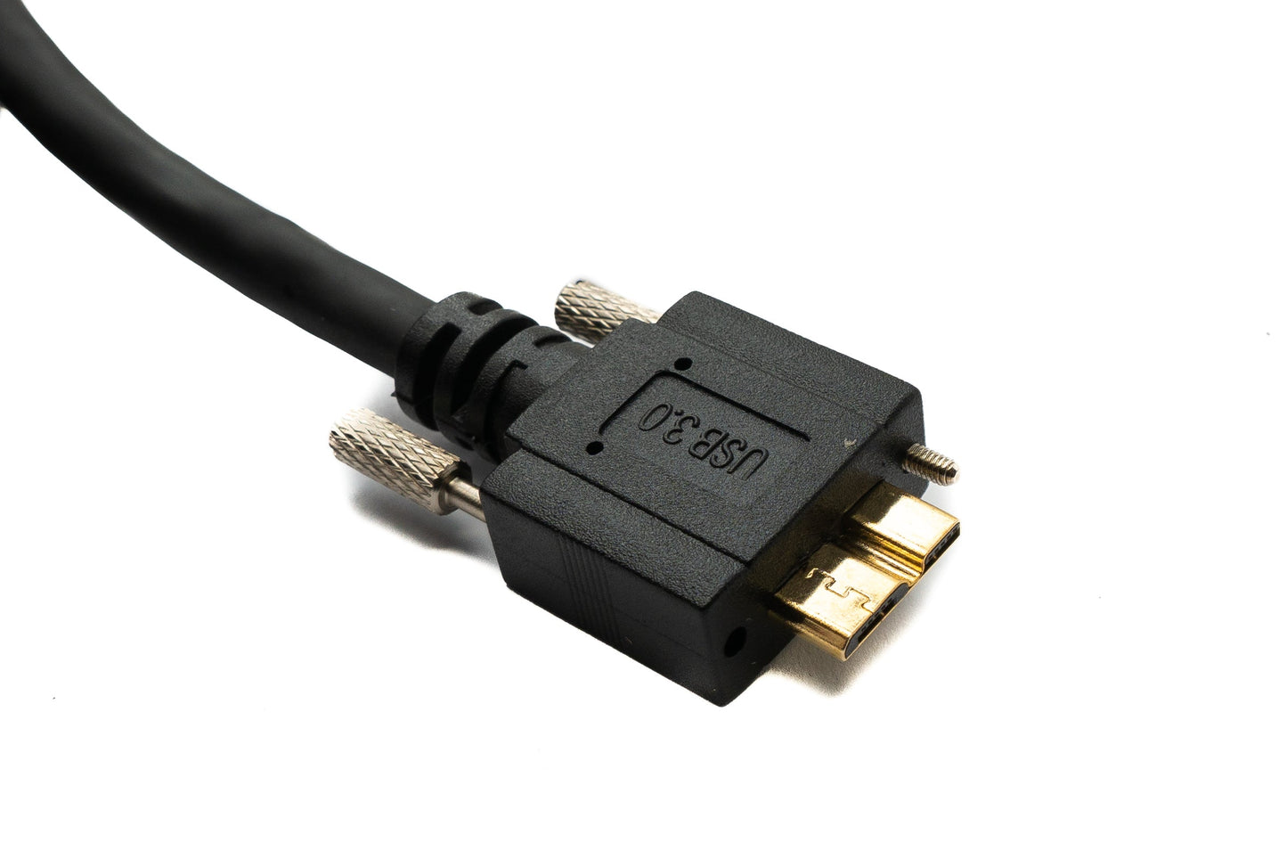 SYSTEM-S USB 3.0 snúra 5 m Micro B karlkyns í 3.0 Tegund A karlkyns skrúfutengi fyrir spjaldfestingu 5 Gbit/s 100W