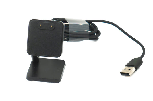 SYSTEM-S USB 2.0 snúra, 100 cm hleðslustöð fyrir Samsung Galaxy Fit3 snjallúr, svört