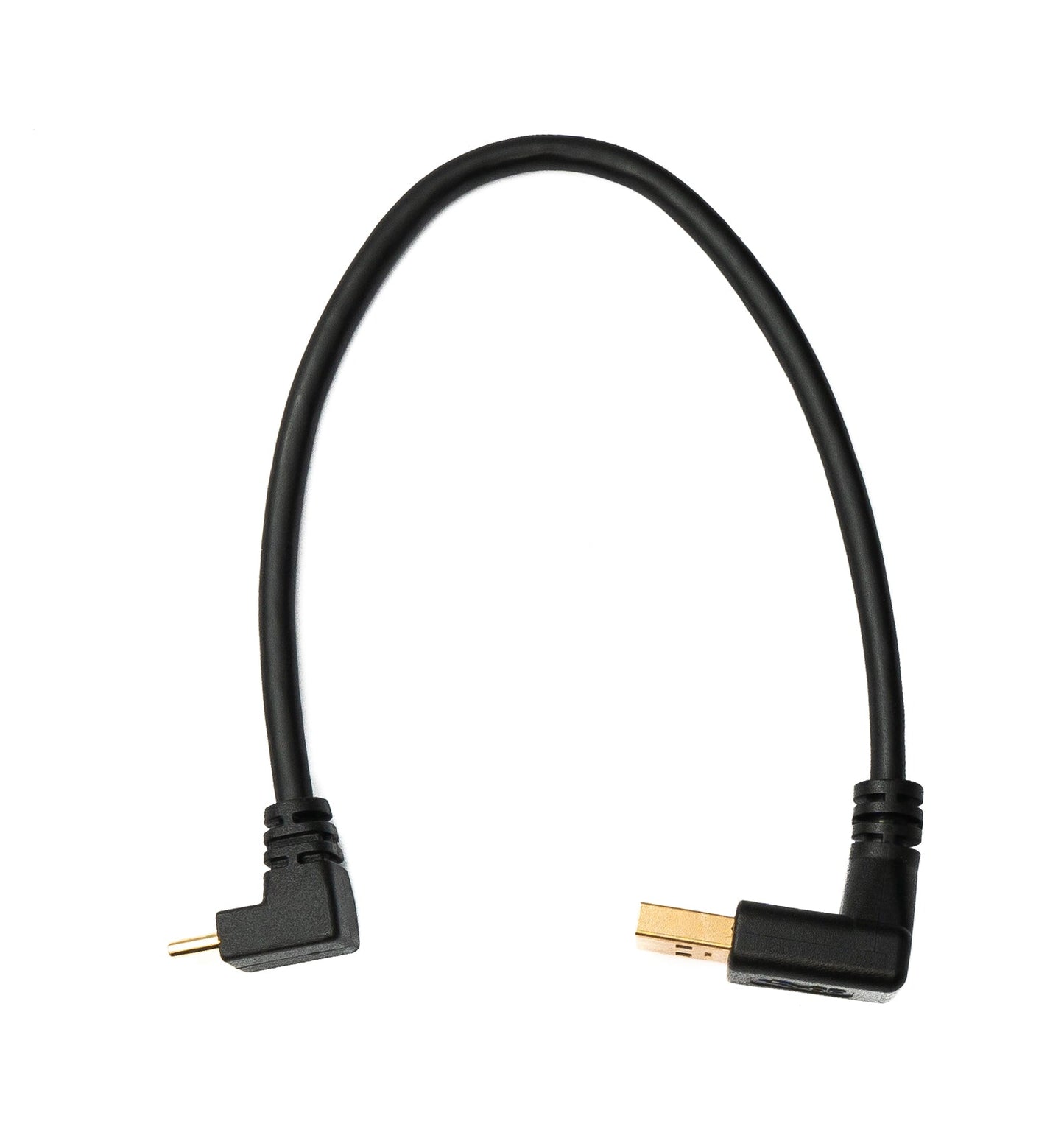 SYSTEM-S USB 3.1 Kabel 20 cm Typ C Stecker zu 3.0 A Stecker aufwärts abwärts gewinkelt 5 Gbit/s 100W