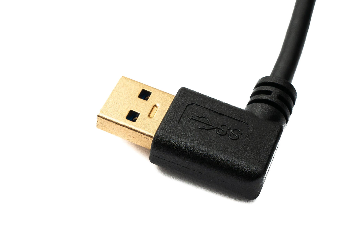 SYSTEM-S USB 3.1 snúra 20 cm Tegund C karlkyns í 3.0 A karlkyns upp niður rétthyrndan 5 Gbit/s 100W