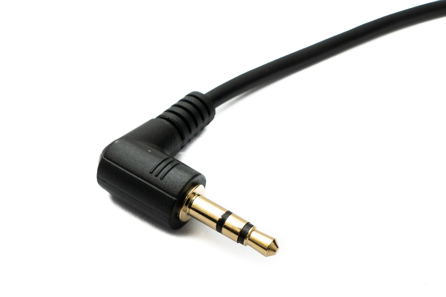 SYSTEM-S Audio Jack Cable 20 cm 3.5 mm 4-pin plug to 3-pin plug Left Right Angled AUX Adapter