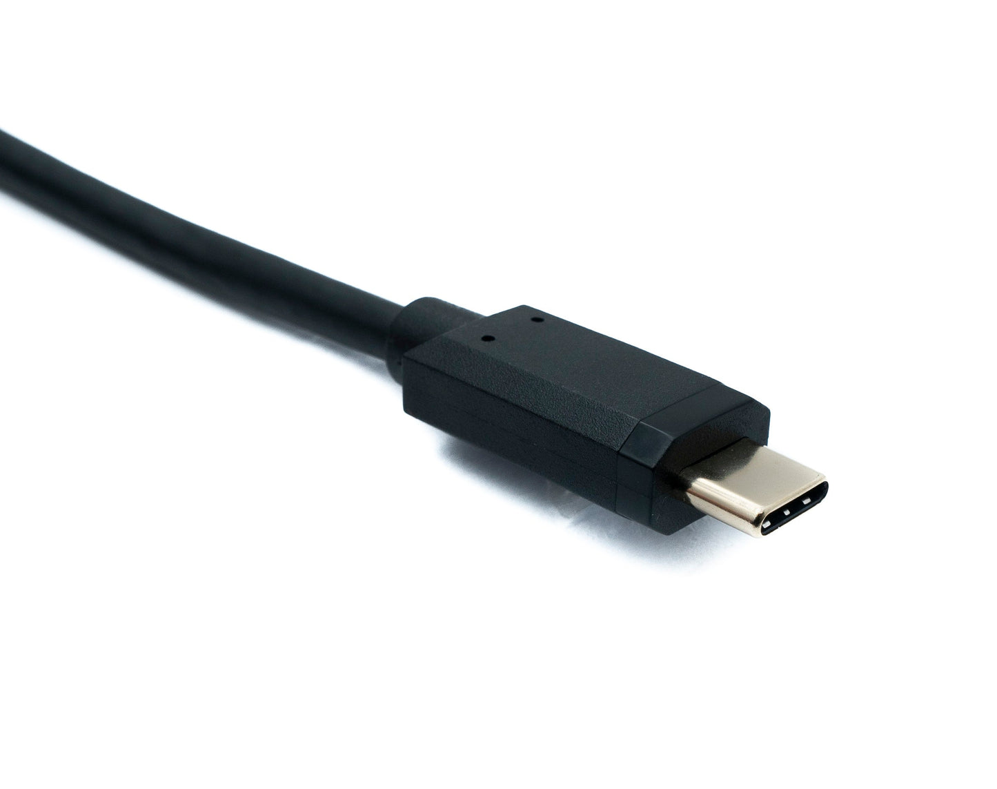 SYSTEM-S USB 3.1 Gen 2 snúra 100 cm Tegund C karlkyns í karlkyns tvöfaldur skrúfusnúningur vinstra megin 10 Gbit/s