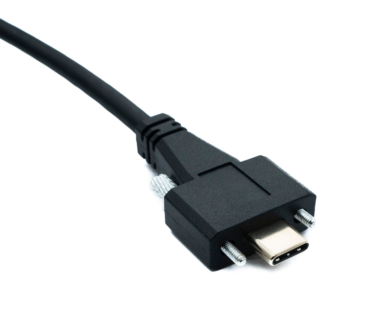 SYSTEM-S USB 3.1 Gen 2 Kabel 100 cm Typ C Stecker zu Stecker Single Double Screw 10 Gbit/s 100W