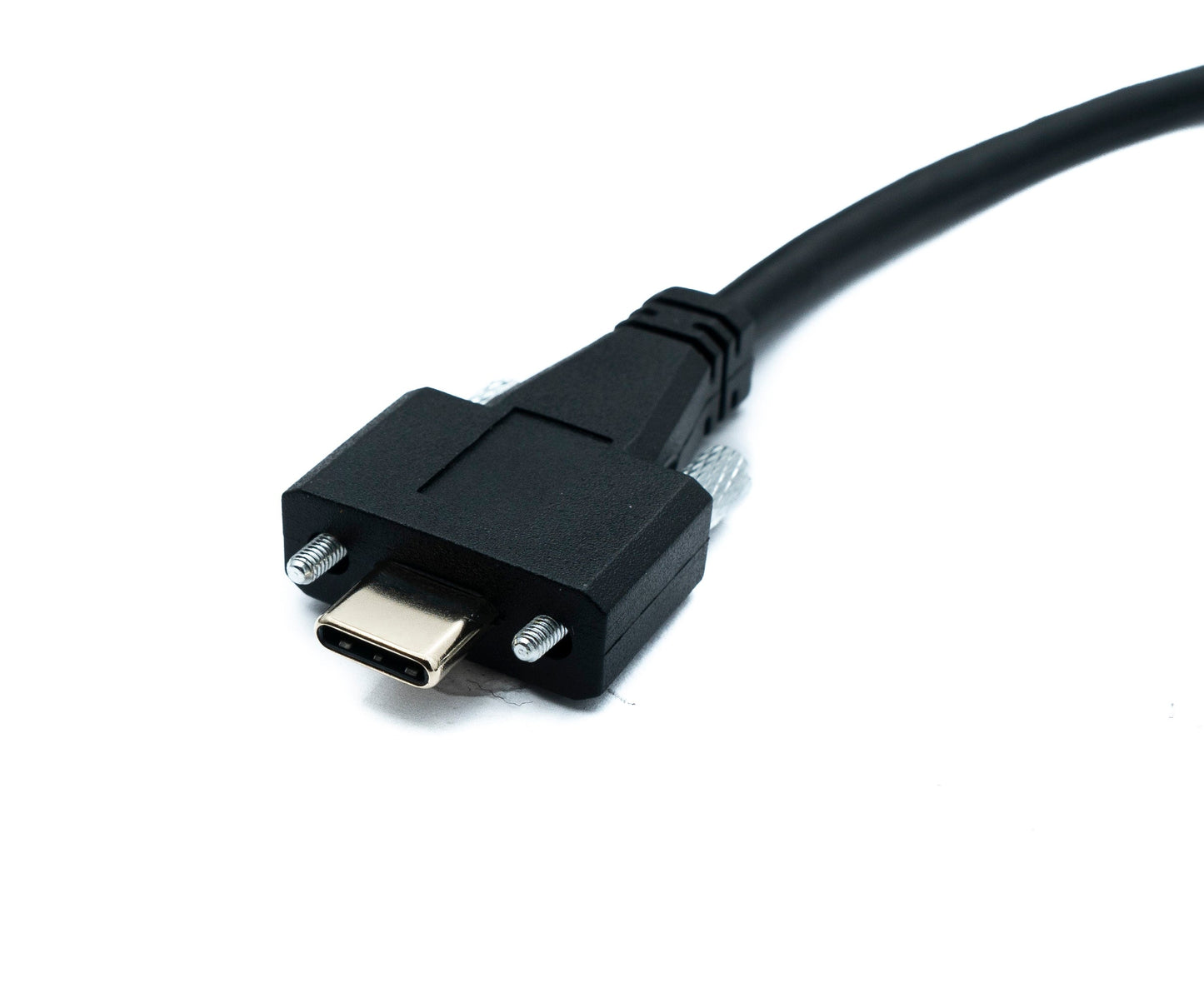 SYSTEM-S USB 3.1 Gen 2 snúra 30 cm Tegund C karlkyns í karlkyns einfaldur tvöfaldur skrúfusnúningur 10 Gbit/s 100W