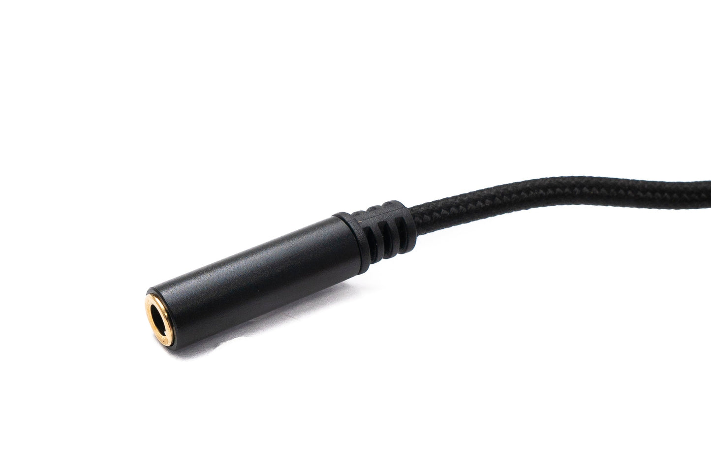 SYSTEM-S Audio USB Cable 100 cm 3.5 mm jack socket to 2.0 Type A plug AUX braided Black