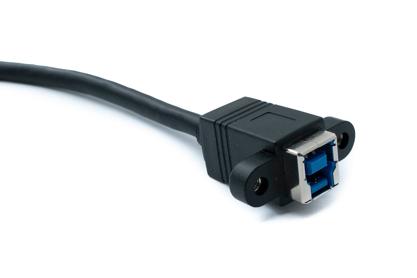 SYSTEM-S USB 3.0 snúra 30 cm Micro B tengi í Type B tengi fyrir veggfestingu