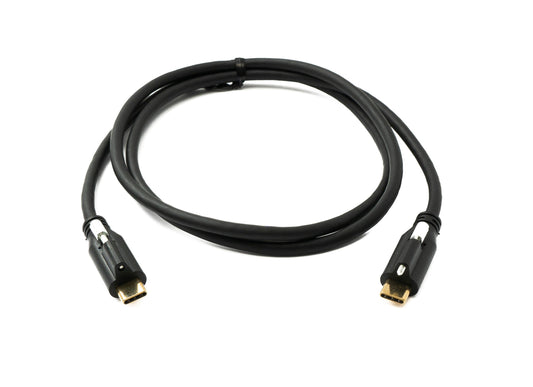 SYSTEM-S USB 3.1 Gen 2 Cable 100 cm Type C Male to Male Panel Mount 10 Gbit/s 100W