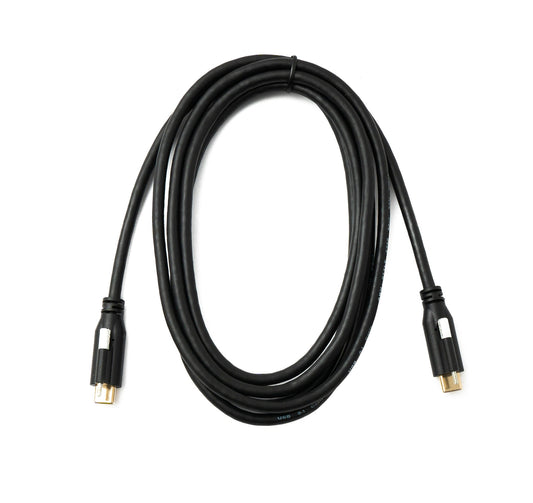 SYSTEM-S USB 3.1 Gen 2 snúra 2 m Tegund C karlkyns í karlkyns tengi fyrir spjaldfestingu 10 Gbit/s 100W