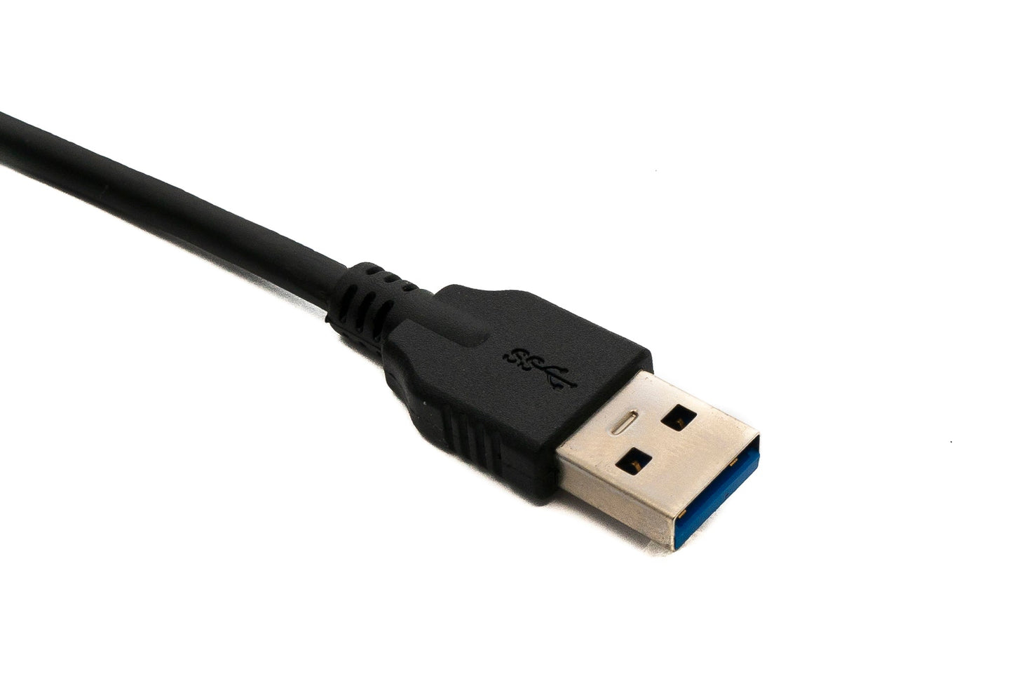 SYSTEM-S USB 3.1 Kabel 150 cm Typ C Stecker zu 3.0 A Stecker 5 Gbit/s 100W in Schwarz