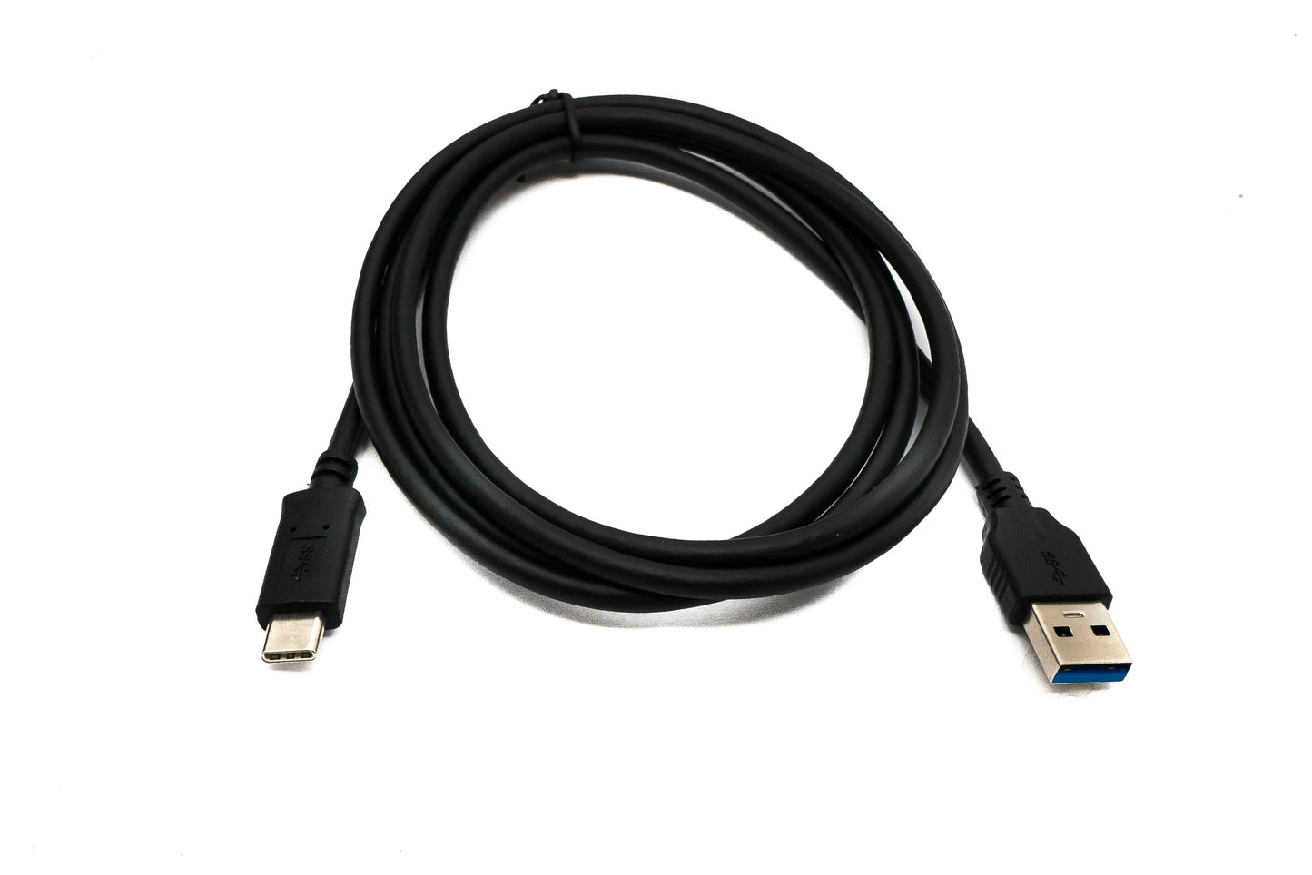 SYSTEM-S USB 3.1 Kabel 150 cm Typ C Stecker zu 3.0 A Stecker 5 Gbit/s 100W in Schwarz