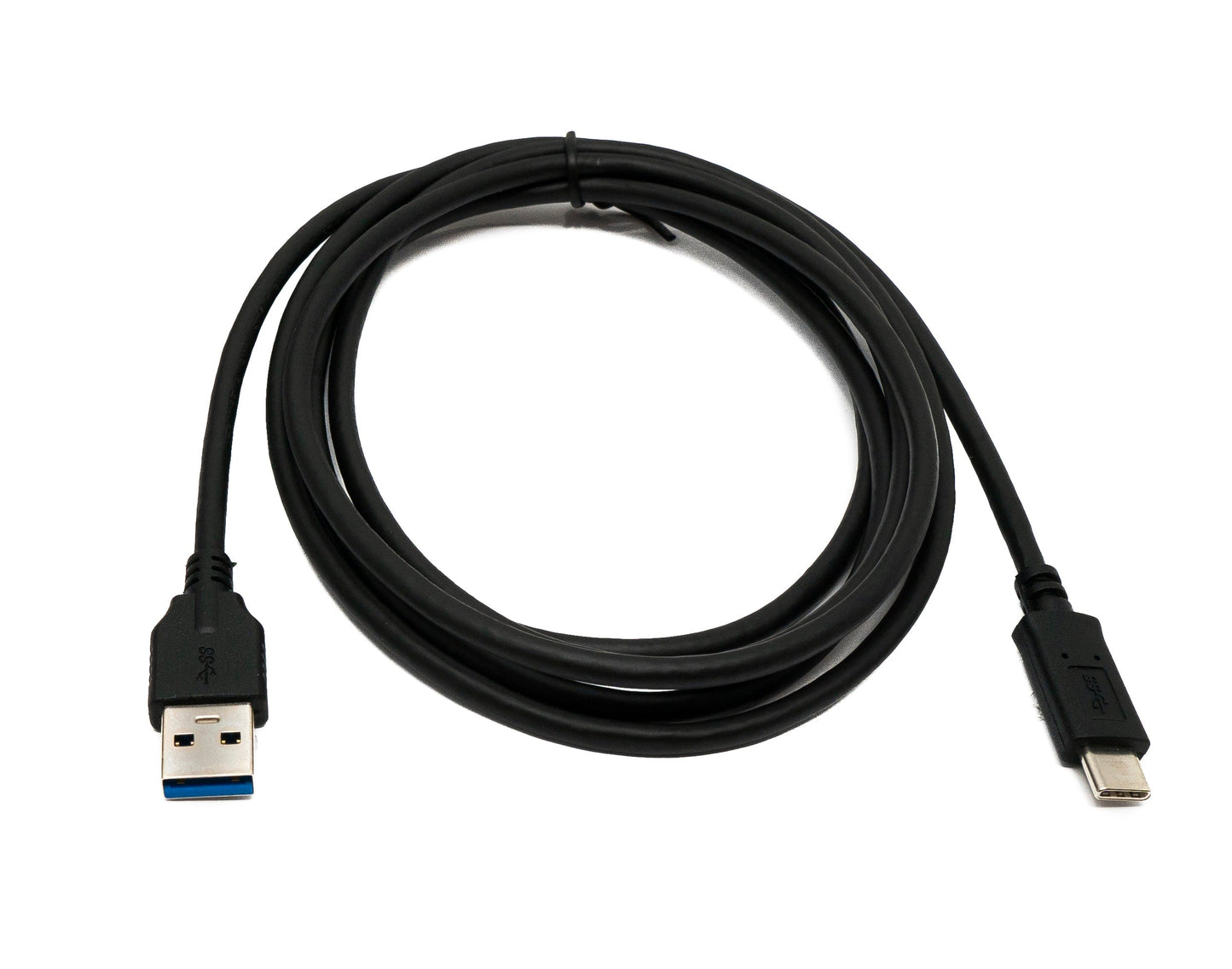 SYSTEM-S USB 3.1 snúra 2 m Type C karlkyns í 3.0 A karlkyns 5 Gbit/s 100W í svörtu