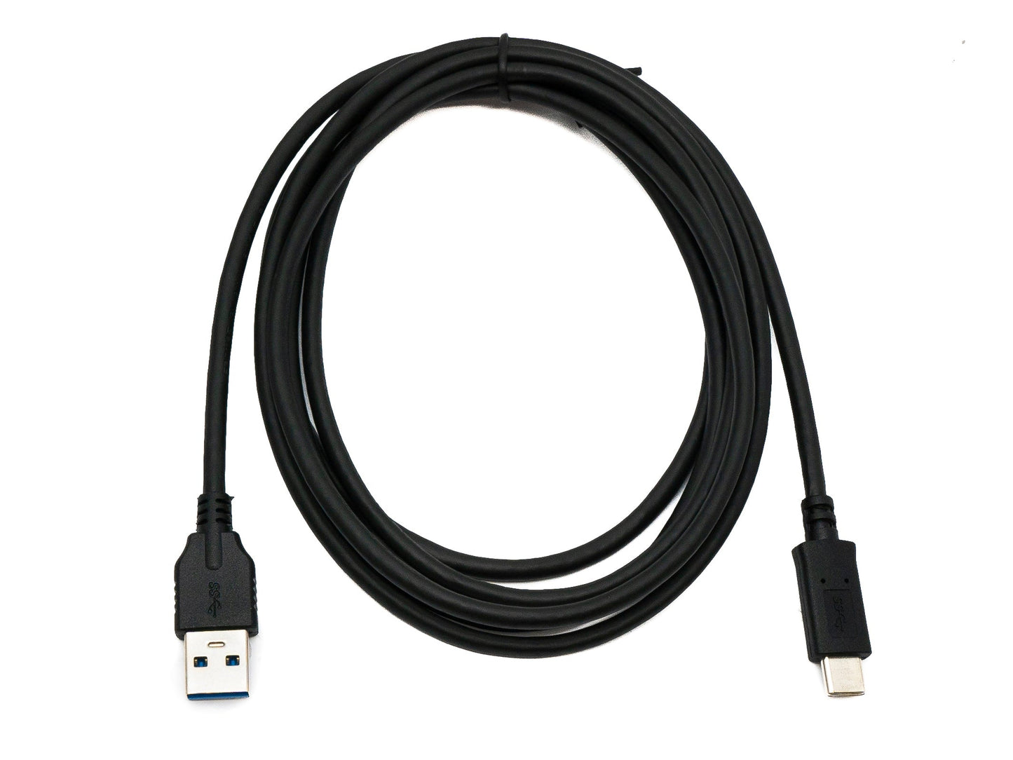 SYSTEM-S USB 3.1 snúra 2 m Type C karlkyns í 3.0 A karlkyns 5 Gbit/s 100W í svörtu