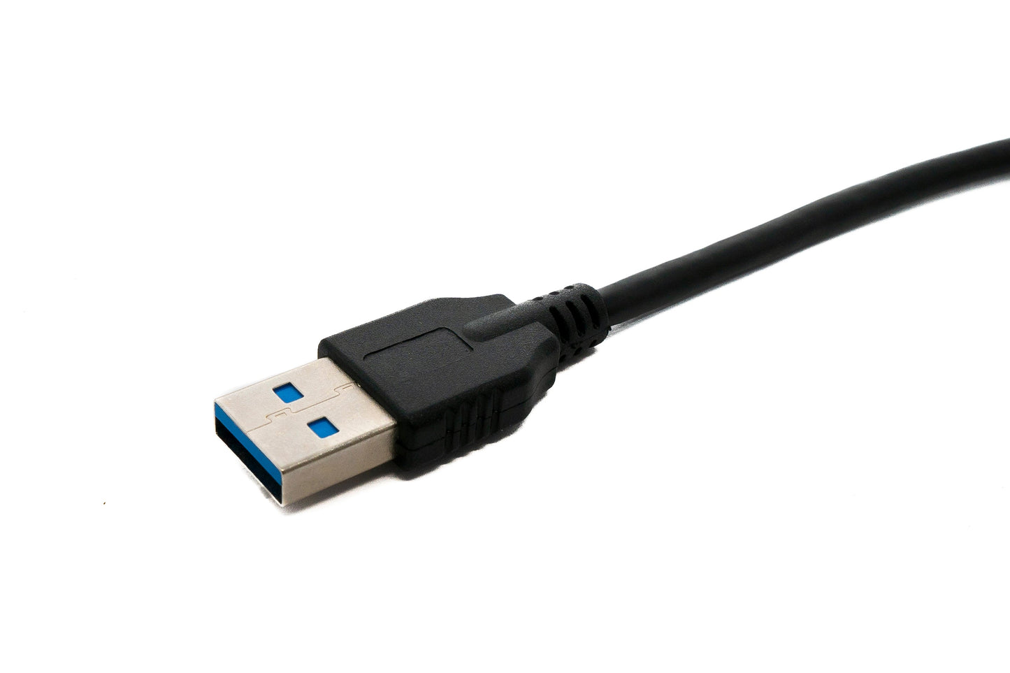 SYSTEM-S USB 3.1 Kabel 30 cm Typ C Stecker zu 3.0 A Stecker Adapter 5 Gbit/s 100W in Schwarz