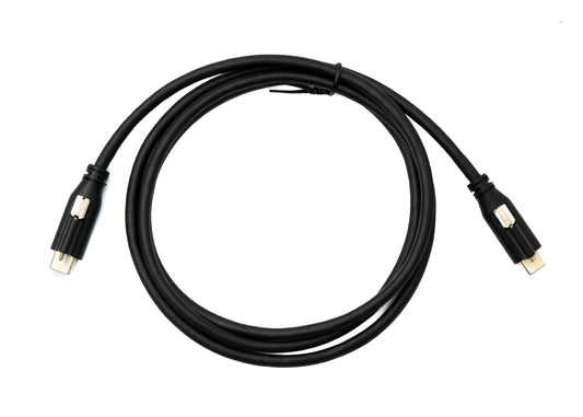 SYSTEM-S USB 3.1 Gen 2 Cable 120 cm Type C Male to Male Panel Mount 10 Gbit/s 100W