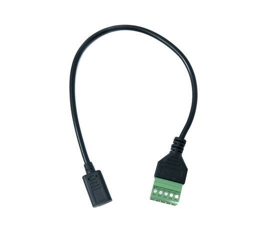 SYSTEM-S USB 3.1 cable 30 cm Type C female to 5-pin PCB connector adapter black
