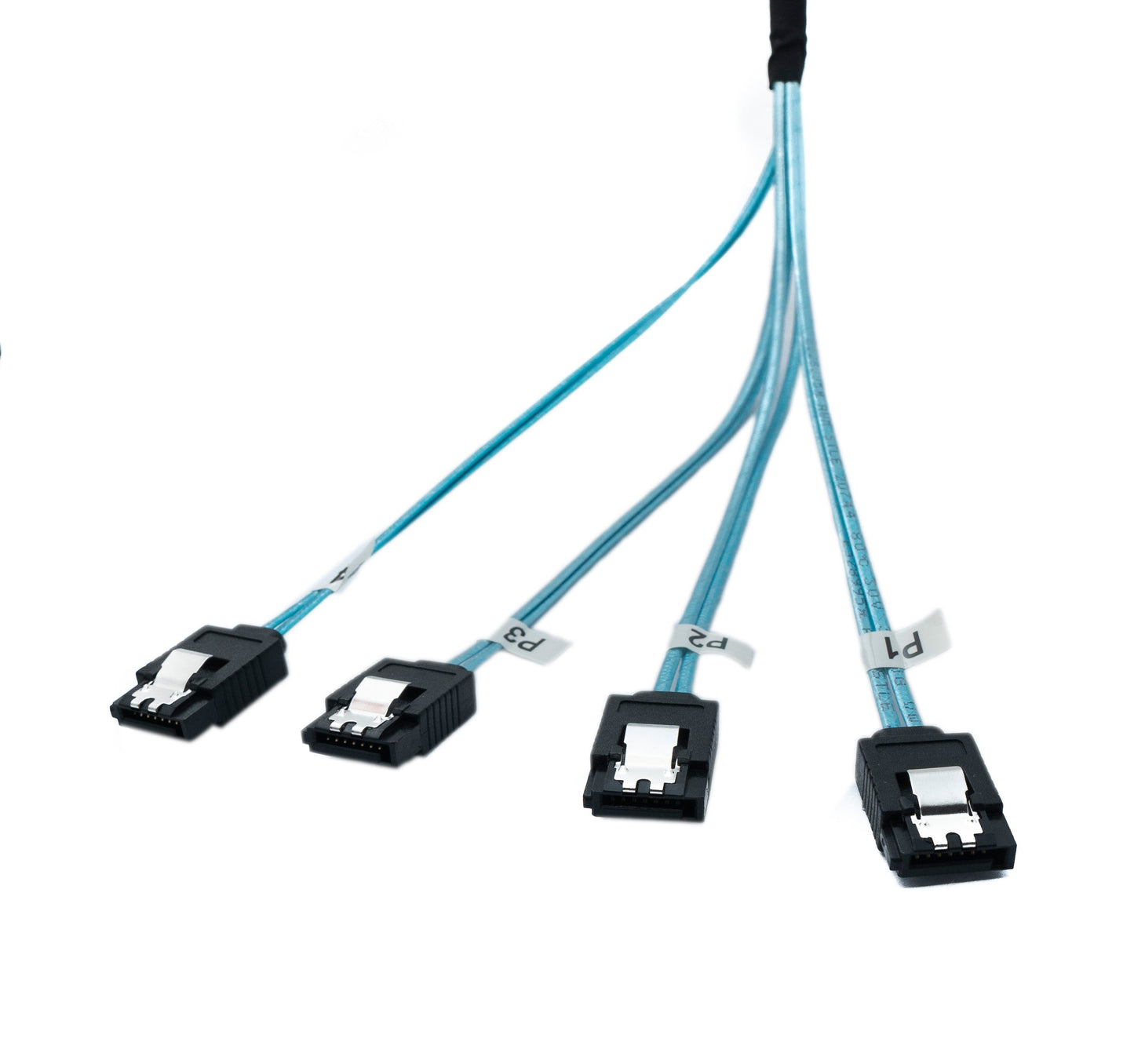SYSTEM-S SFF-8087 kapall 100 cm 4x SATA 7 pinna karlkyns í 4x karlkyns fyrir RAID harða disk móðurborð