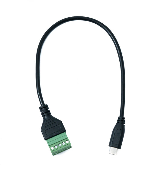 SYSTEM-S USB 3.1 cable 30 cm Type C plug to 5-pin PCB connector adapter black