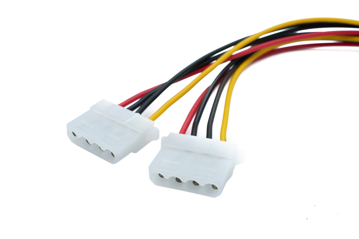 SYSTEM-SY Molex snúra 20 cm LP4 IDE 4 pinna karlkyns í 2x kvenkyns skiptingartæki