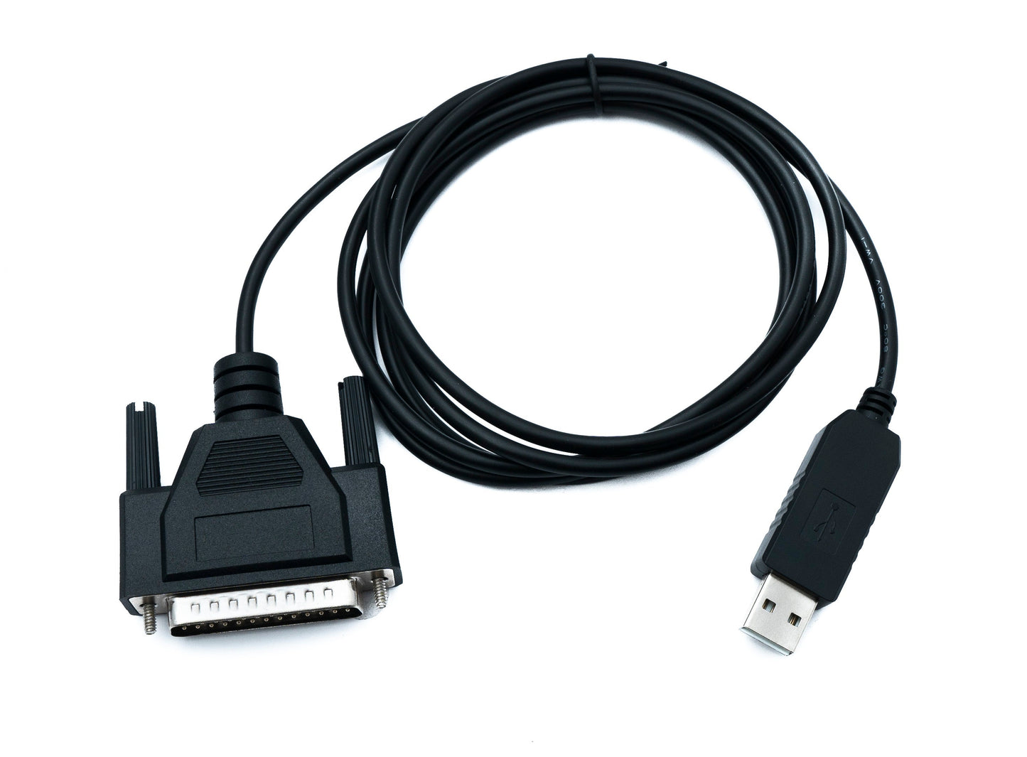 SYSTEM-S DB25 snúra 180 cm RS232 IEEE 1248 karlkyns í USB 2.0 Tegund A karlkyns