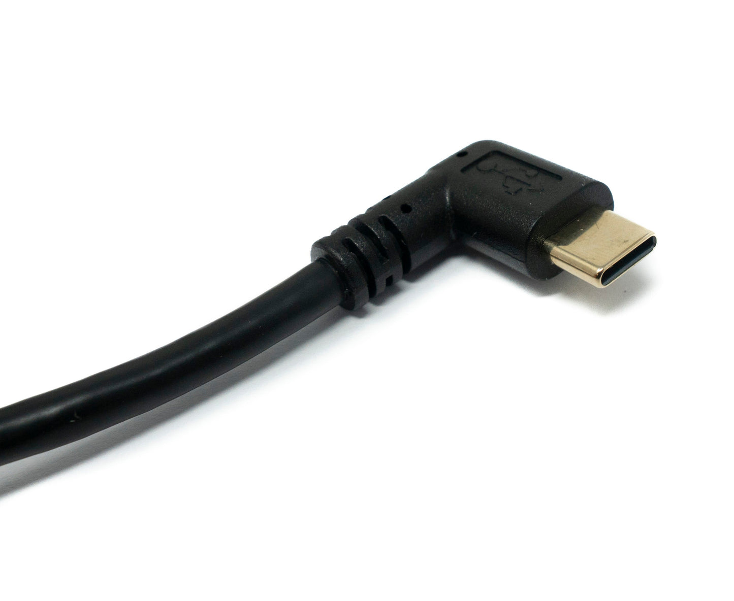 SYSTEM-S USB 3.1 cable 25 cm Type C male to 3.0 Type A male Down Angled