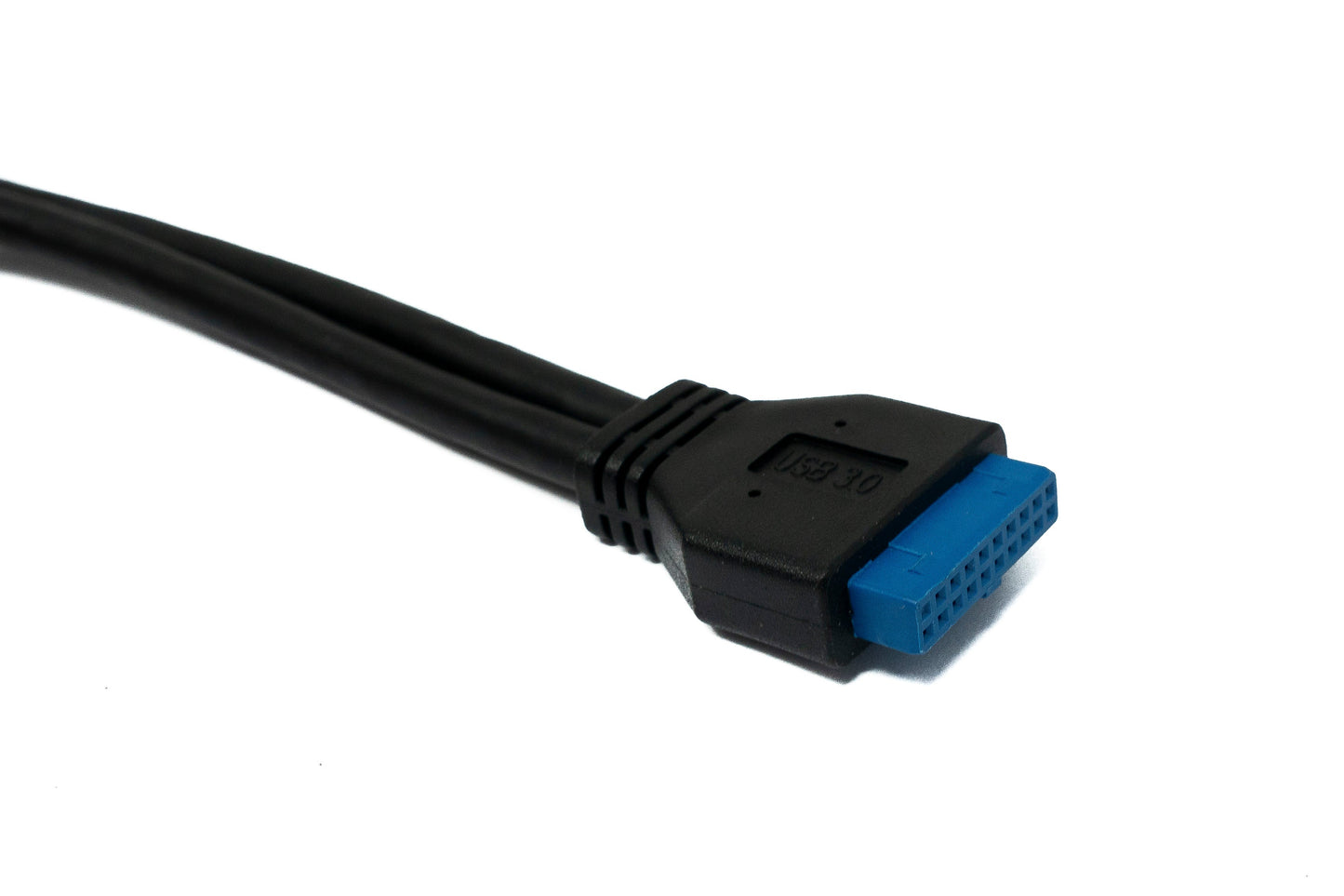 SYSTEM-S USB 3.0 Kabel 50 cm 20 Pin zu 2x Typ A Buchse Panel Mount 5 Gbit/s 100W