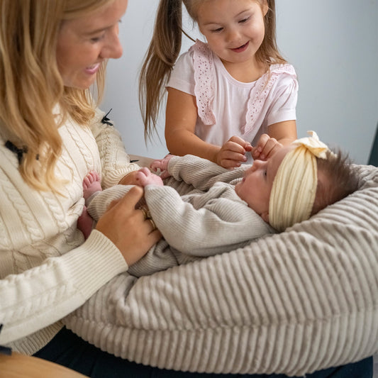 Stillkissen & Schwangerschaftskissen Cord XXL – ergonomisch & stilvoll