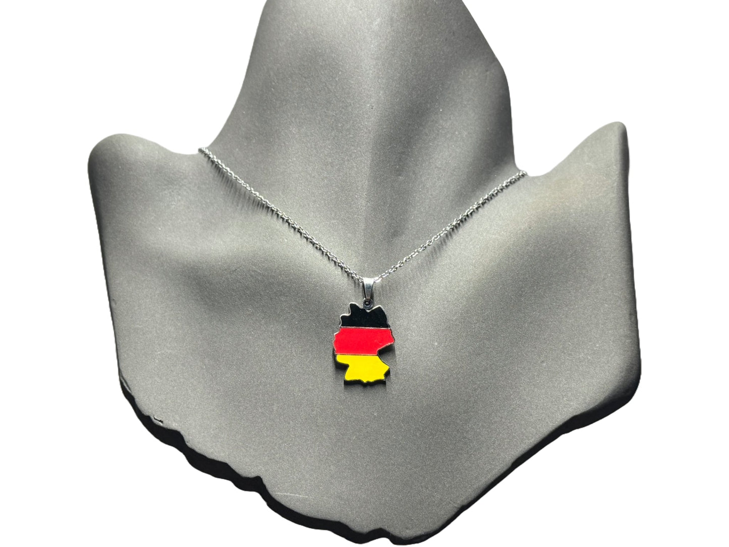 Deutschland Halskette - 18K vergoldet & Edelstahl