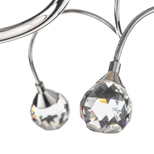 B-grade Euluna Wendy ceiling lamp with glass shades, 5 bulbs. Ceiling lamp, light fixture, E14 socket.