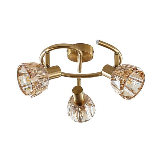 B-grade Lindby Kosta ceiling lamp, ceiling light, decorative ceiling light, E14, three-light, Mess487