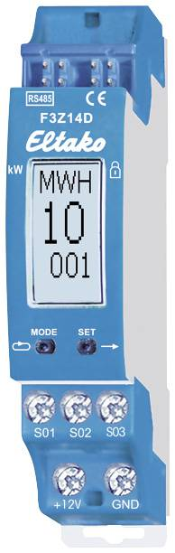 Eltako F3Z14D RS485 strætó útvarpsmælir safnari gasmælir vatnsmælir á lager