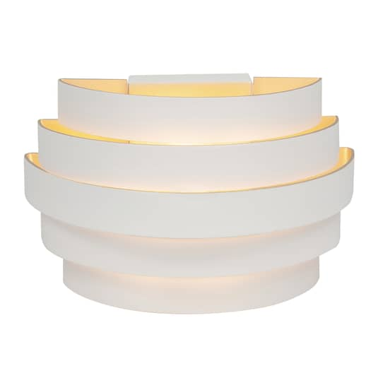 B-Ware High Light Wandleuchte Scudo Wandlampe Lampe Leuchte Wohnzimmer Aluminium Weiß