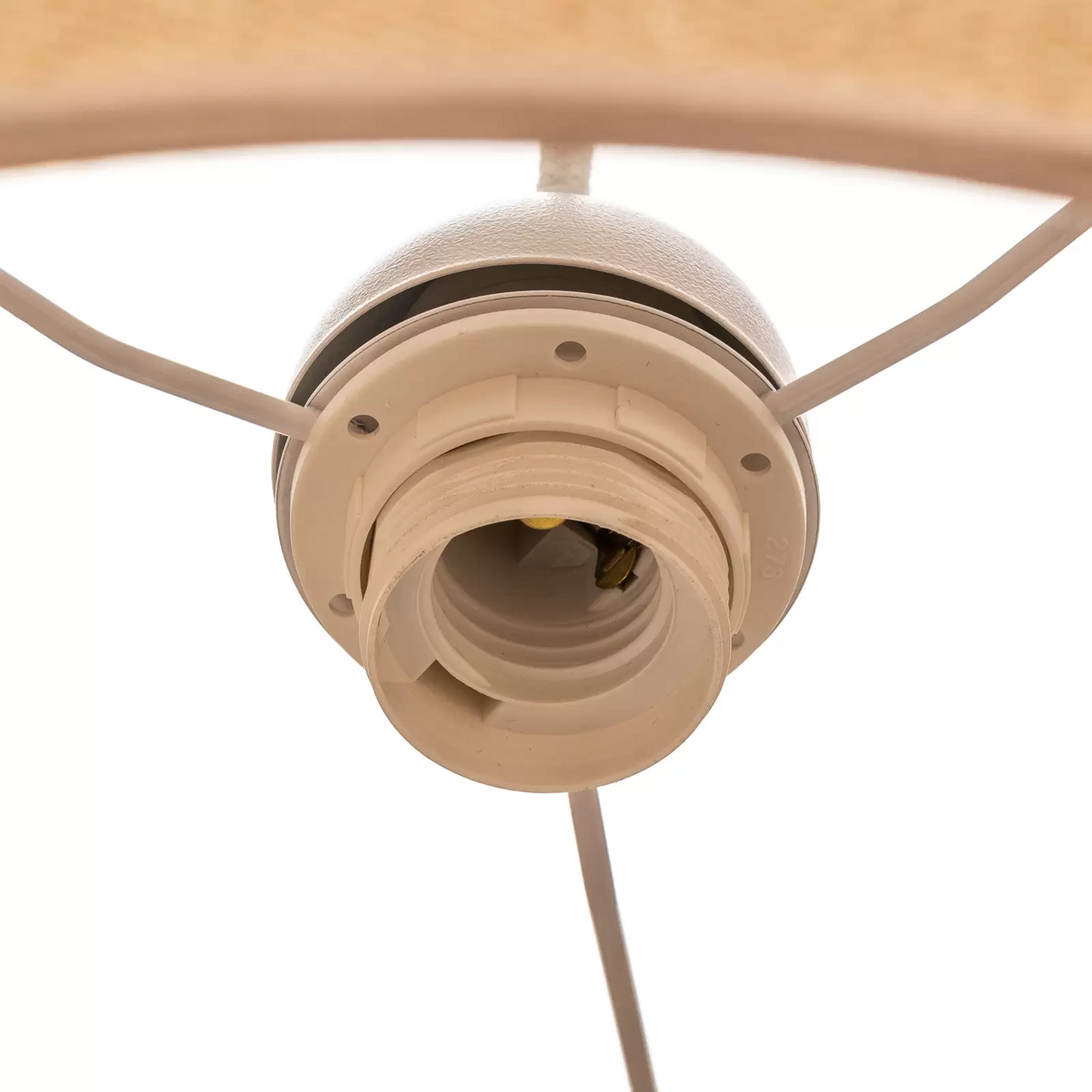 Hengiljós úr jútu, náttúrulegt brúnt, ø40cm, 1 pera, hengilampi, lampi, E27