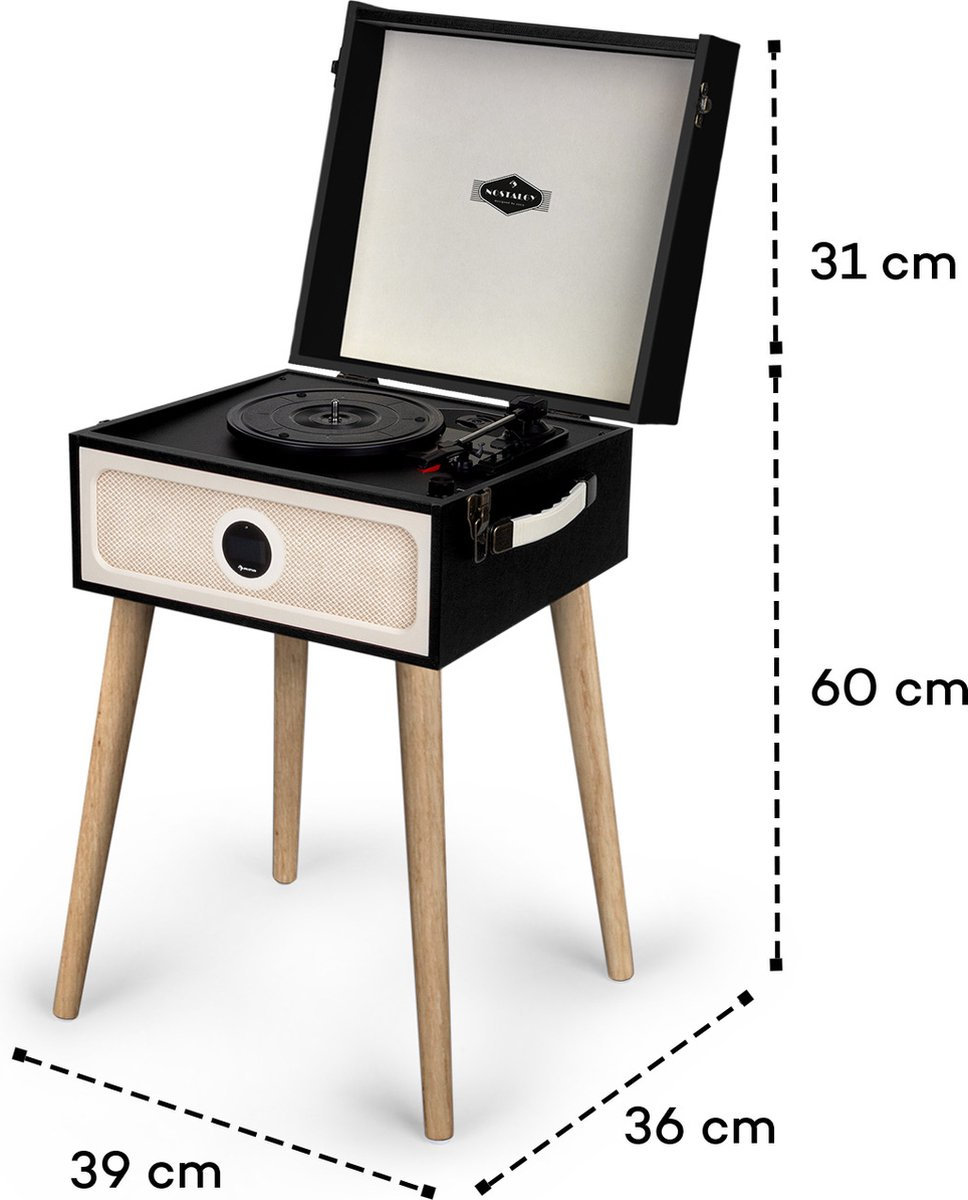 B-lager Auna Sarah Ann DAB plötuspilari 33/45/78 snúninga DAB+/FM útvarp GALLUR