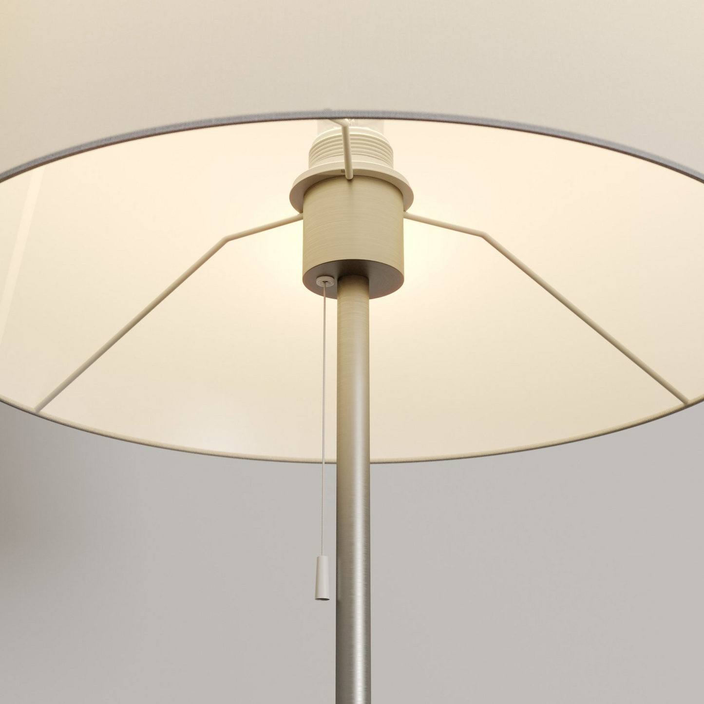 B-Ware Lindby Nantwin Stehleuchte Stehlampe Standleuchte Standlampe Stoffschirm Weiß300