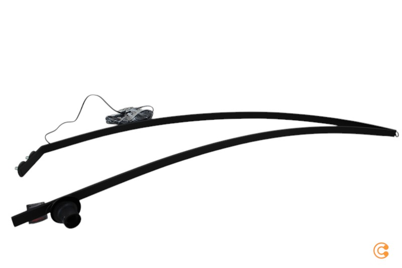 B-grade Lindby Emilienne arc floor lamp, standing lamp, lamp. SEE TEXT/PHOTO